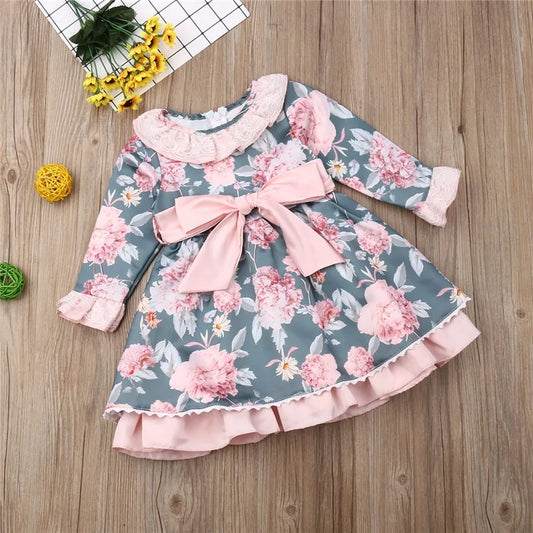 2019 Newborn Floral Dress for Baby Girl Princess Party